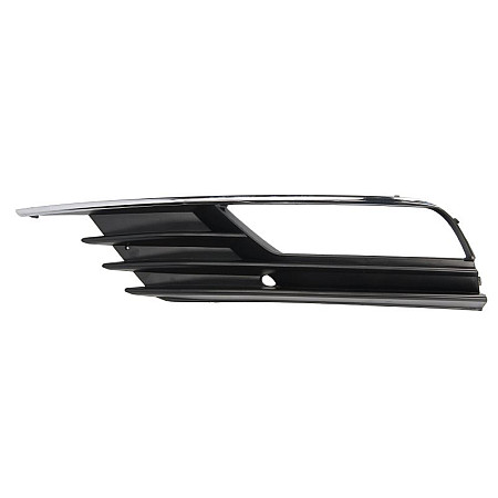 Bara piese Acoperire bara fata Fata Stanga cu gauri pentru lampa de ceata plastic crom negru potriveste AUDI A3 0608 SALON 0412 0616 BLIC 5513 00 0027913SP