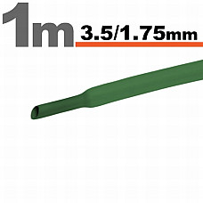 Tub termocontractibilVerde  3,5 / 1,75 mm