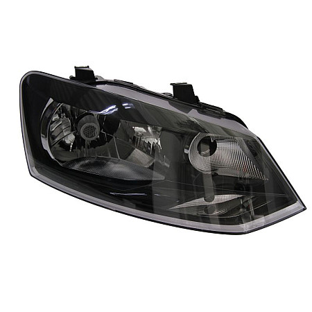 Far Lampa frontala Dreapta H4 electric cu motor culoare insert negru potriveste VW POLO IV TYC 20 12033 15 2