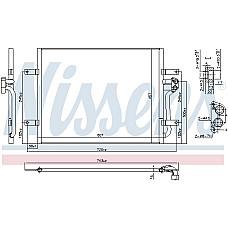Condensator, climatizare A/C condenser MAN TGE VW CRAFTER GOLF VII Electric 03.14- NISSENS NIS 940585