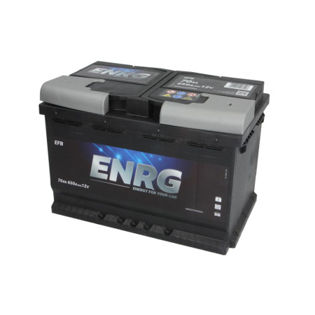 Acumulator Pornire Acumulator ENRG 12V 70Ah/650A START&amp;STOP EFB R+ borna standard 278x175x190 B13 - flansa de montare 10.5 mm efb/pornire ENRG ENRG570500065