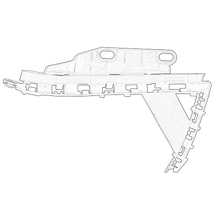 Suport, aripa Suport aripa Fata Stanga central negru CITROEN C4 GRAND PICASSO I 1.6-2.0D 10.06-12.13 OE PEUGEOT 7840V2