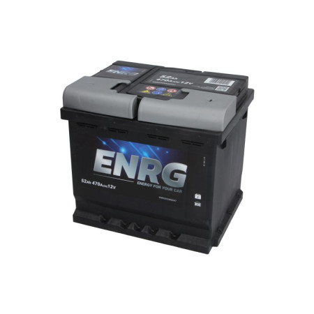 Acumulator Pornire Acumulator ENRG 12V 52Ah/470A CLASSIC R+ borna standard 207x175x190 B13 - flansa de montare 10.5 mm pornire ENRG ENRG552400047