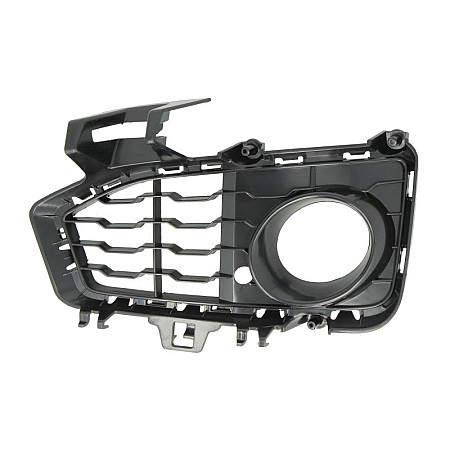 Amortizor soc, bara protectie Acoperire bara fata Dreapta M-PAKIET cu gauri pentru lampa de ceata negru  BMW 4 F32 F82 4 F33 F83 4 GRAN COUPE F36 07.13-05.21 07.13- BLIC 6502-07-0070916P
