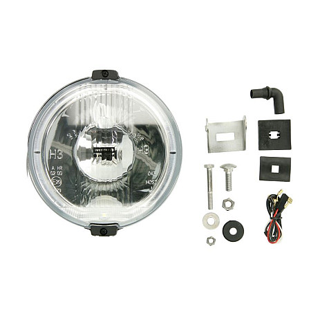 Far Universal headlamp L/R long-range H3/LED 12V diameter 183mm white plastic neagra position lights wire 0.15 m bulb LEDT4W 12V WESEM HOS2.38800.01