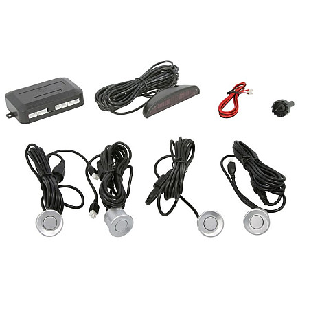 Set sensor parcare Parking sensor set CP5S rear 4 pcs display/horn colour: silver sensor diameter: 215 mm compatible with towing tongue: yes 12 V possibility of painting M-TECH MMT O158 CP5S