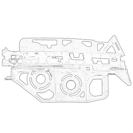 Suport, aripa Suport fixare aripa Fata Dreapta bara de protectie / aripa PEUGEOT 308 I 1.4-2.0D 09.07-10.14 OE PEUGEOT 7120PW