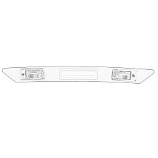 Iluminare numar de circulatie Licence plate lighting strip with microswitch for rear boot lid opening fits AUDI A3 A4 B6 B7 A6 ALLROAD C6 1100 0313 8P4 827 5743FZ