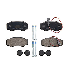 Set placute de frana Spate cu suruburi de ghidare a etrierului de frana NISSAN CABSTAR NT400 CABSTAR RVI MAXITY 2.5D/3.0D 09.06- BRECK 23921 00 703 10
