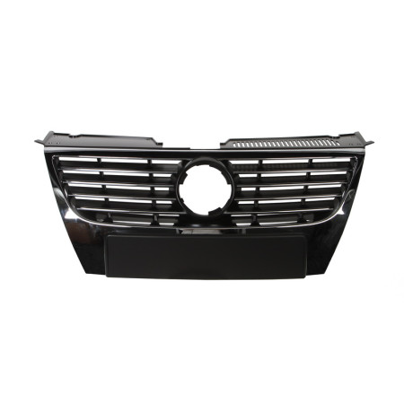 Grila radiator Grila frontala emblema mare garnituri cromate crom/negru VW PASSAT B6 1.4-3.6 03.05-10.11 -07.10 BLIC 6502-07-95409910P