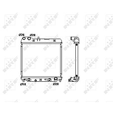 Radiator, racire motor Radiator motor  HONDA JAZZ II 1.2/1.3/1.4 NRF NRF 53408