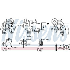 Turbocompresor Nou ABARTH 500 / 595 / 695 500C / 595C / 695C GRANDE PUNTO PUNTO PUNTO EVO ALFA ROMEO GIULIETTA MITO FIAT 500X 1.4 07.07- NISSENS NIS 93472