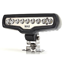 Farul universal Dreapta/Stanga raza lunga LED 12/24V latime 199mm inaltime 87mm adancime: 72mm transparent plastic negru cu sirma de 250cm carcasa intarita WAS 1101 W149