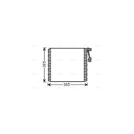 Condensator, climatizare A/C condenser 318x305x38 LANDINI REX / REX ORCHARD / REX VINEYARD 11.03- HIGHWAY 40113001HW