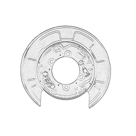 Capac, tambur de frana Suport frana/scut ancora Stanga Spate HYUNDAI TUCSON KIA SPORTAGE II 2.0/2.0D 08.04- HYUNDAI 582512E500