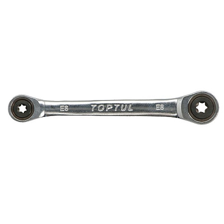 Cheie clichet / inelar cu doua capete fixa E-TORX marime descriptiv: E6xE8 lungime: 130mm TOPTUL AOAC0608