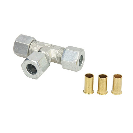 Cap de cuplare Montare TEKALAN Conector T cu trei cai metal cantitate per impachetare: 1buc Con conectori insurubati butoi RECTUS CST10