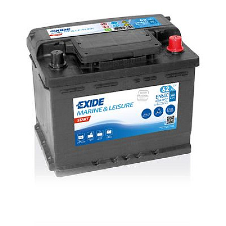 Acumulator Pornire Acumulator EXIDE 12V 62Ah/540A MARINE/RV START R+ borna standard 242x175x190 B0 pornire EXIDE EN600