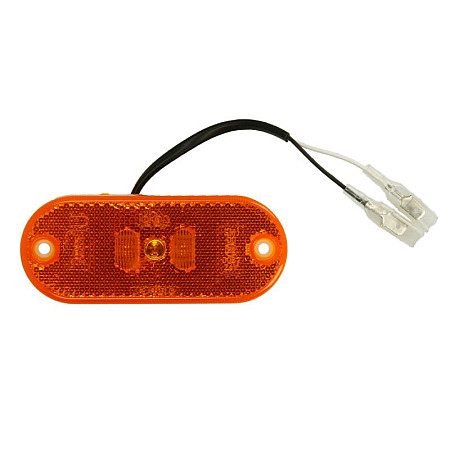 Lampa gabarit Outline marker lights L/R orange LED height 45mm width 110mm depth 13mm surface hose length 100 no hanger 12V JOKON 12.1008.100