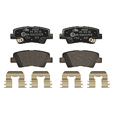 Set placute de frana Spate HYUNDAI ACCENT IV ACCENT V BAYON ELANTRA V I10 II I10 III I20 ACTIVE I20 II I20 III I30 I40 I I40 I CW IONIQ KONA KONA/SUV 1.0-Electric 01.10- ATE 13.0460-5650.2