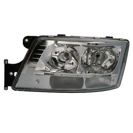 Far Headlamp L 2*H7/2*LED/PY21W electric with motor with daytime running light insert colour: chromium-plated EURO 6  MAN TGS I TGX I 09.16-09.21 GIANT 131-MA50314EL