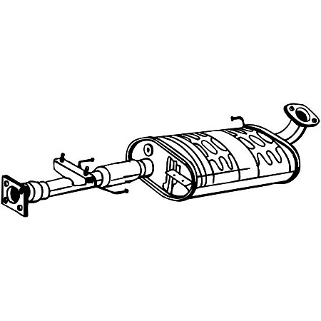 Toba esapamet intermediara Sistem de evacuare a amortizorului OPEL MONTEREY A 3.2 08.91-03.94 BOSAL BOS279-589
