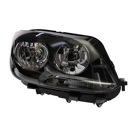 Far Lampa frontala Dreapta H15/H7 electric cu motor culoare insert: negru VW CADDY III CADDY III/MINIVAN TOURAN TYC TYC 20-12475-05-2