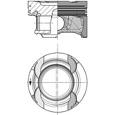 Piston 83 STD MERCEDES A W176 B SPORTS TOURER W246 W242 CLA C117 CLA SHOOTING BRAKE X117 GLA X156 1.6 11.11- MERCEDES-BENZ CLA (C117), Compartiment, 01.2013 - 03.2019 Kolbenschmidt 40853600
