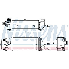 Intercooler, compresor Intercooler LANCIA YPSILON 0.9/0.9CNG/1.3D 05.11- NISSENS NIS 96267