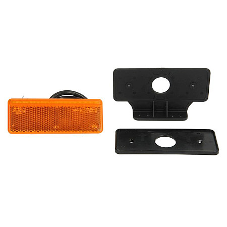 Lampa gabarit Outline marker lights L/R orange LED height 44mm width 113mm depth 13mm hang hose length 500 with hanger 12/24V with function of side indicator with reflector TRUCKLIGHT SM-UN148