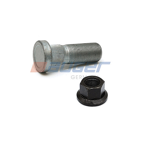 Surub roata Sruba Kola M22x15 x63mm lungime filet 36mm Galvanizat cu piulita MAN AUGER AUG83410