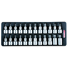 Unelte (inserturi) pentru carucioare Introduceti tava cu instrumente pentru carucior 1/2 setul de instrumente 24 szt. dimensiune cartus: 136x364 mm TOPTUL GAAT2402