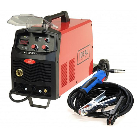 Sudor semi-automat MIG / MAG invertor sudor semi-automat mig / mag putere de sudura minima: 30A curent maxim de sudura: 200A putere nominala: 62kW alimentare electrica: 230V metoda de sudare: FLUX / MIG-MAG / MMA IDEAL PMIG211MMA
