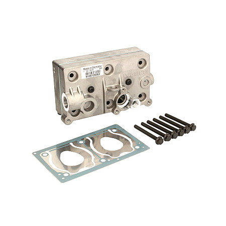 Chiulasa chiuloasa compresor aer potriveste 912512000000100020004000500080 complet RVI KERAX 370.18/370.26/370.32/380/400/410.18/410.26/410.32/420/440/450.18/450.26/450.32/460/460.32/480/ WABCO 912 512 926 2