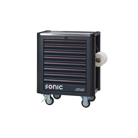 Carucior cu scule Tool trolley/box number of all drawers: 8 series: NEXT/S9 colour: neagra/graphite/red width: 833mm depth: 518mm height: 1036mm SONIC 4737218