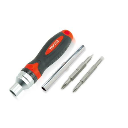 &quot;Surubelnite, biti Suport de biti cu miner Phillips / plat 7 in 1 adaptor 1/4&quot;&quot; x 5/16&quot;&quot; biti: PH1 x drept 5mm PH2 x drept 6mm&quot; TOPTUL GAAR0402