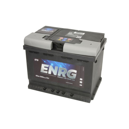 Acumulator Pornire Acumulator ENRG 12V 60Ah/560A START&amp;STOP EFB R+ borna standard 242x175x190 B13 - flansa de montare 10.5 mm efb/pornire ENRG ENRG560500056