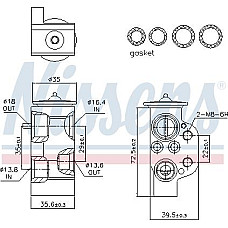 Supapa expansiune. clima Air conditioning valve AUDI A3 TT SEAT ALHAMBRA ALTEA ALTEA XL LEON TOLEDO III SKODA OCTAVIA I OC VW JETTA IV (162, 163, AV3, AV2), Sedan, 04.2010 - Nissens 999220