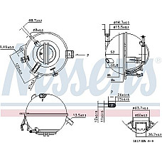 Vas de expansiune. racire Vas expansiune with plug with level sensor AUDI A3 Q3 TT SEAT ALHAMBRA ALTEA ALTEA XL LE VW GOLF VI (517), Sabrioleta, 03.2011 - 05.2016 Nissens 996116