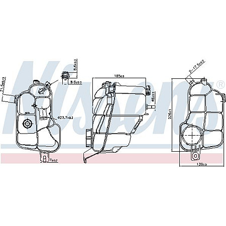 Vas de expansiune. racire Vas expansiune with plug with level sensor VOLVO S60 II S80 II V60 I V70 III XC60 I XC70 VOLVO S60 II (134), Sedan, 04.2010 - Nissens 996176