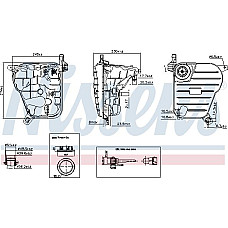 Vas de expansiune. racire Vas expansiune with plug with level sensor JAGUAR S-TYPE II XF I XJ 01.99-04.15 JAGUAR XF (X250), Sedan, 03.2008 - 04.2015 Nissens 996236