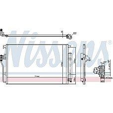 Condensator. climatizare aer rece MERCEDES SPRINTER 06 - MERCEDES-BENZ SPRINTER 5-t (907), Cadru de sprijin, 02.2018 - Nissens 94917
