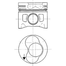 Piston 8001 050 se potriveste. AUDI 80 B4 A3 A4 B5 A4 B6 A4 B7 A6 C4 A6 C5 CABRIOLET B3 FORD GALAXY I GALAXY MK I SEAT ALHAMBRA VW POLO CLASSIC (6V2), Sedan, 01.1995 - 11.2009 Kolbenschmidt 94428720