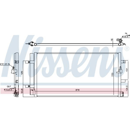 Condensator. climatizare A-C condenser with dryer AUDI A4 ALLROAD B8 A4 B8 A5 A6 ALLROAD C7 A6 C7 A7 Q5 PORSCHE MACAN 1.8- AUDI A4 Allroad IV (8KH, B8), Turism, 04.2009 - 05.2016 Nissens 940453
