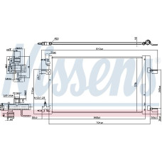 Condensator. climatizare A-C condenser with dryer OPEL INSIGNIA A INSIGNIA A COUNTRY 2.0 07.11-03.17 OPEL INSIGNIA A (G09), Sedan, 07.2008 - 03.2017 Nissens 940533
