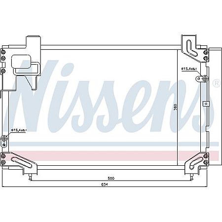 Condensator. climatizare racitorul de aer Toyota Avensis 03 - TOYOTA AVENSIS II (_T25_), Hatchback, 03.2003 - 11.2008 Nissens 940020