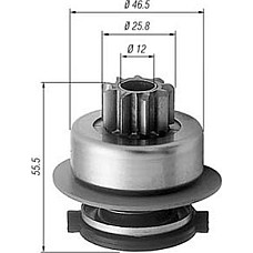 Pinion electromotor Roata de pornire a rotii libere AUDI A3 VW GOLF III GOLF IV PASSAT B3-B4 1.4-1.6-1.8 02.88-05 Magneti Marelli 940113020256