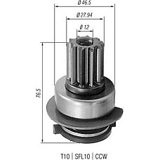 Pinion electromotor Roata de pornire a rotii libere AUDI A3 TT FORD GALAXY I SEAT ALHAMBRA CORDOBA IBIZA II TOLED Magneti Marelli 940113020223