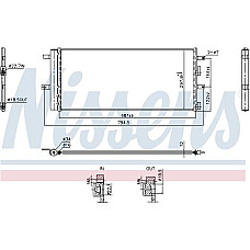 Condensator. climatizare A-C condenser with dryer aluminium FORD GALAXY III S-MAX FORD USA EDGE 1.5-2.0D 07.18- Nissens 940899