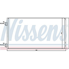 Condensator. climatizare A-C condenser with dryer MINI R56 R57 R58 R59 CLUBMAN R55 CLUBVAN R55 COUNTRYMAN R60 1.6-1.6D-2.0 MINI Cooper II (R56), Hatchback, 11.2005 - 01.2014 Nissens 940204